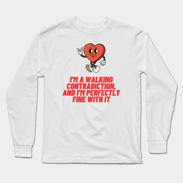 Walking Contradiction Infj Long Sleeve T-Shirt by Infj Merch